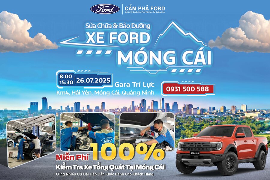 Bảo Dưỡng & Sửa Chữa Lưu Động Tại Móng Cái – Dịch Vụ Chính Hãng Ford Tận Nơi Từ Cẩm Phả Ford
