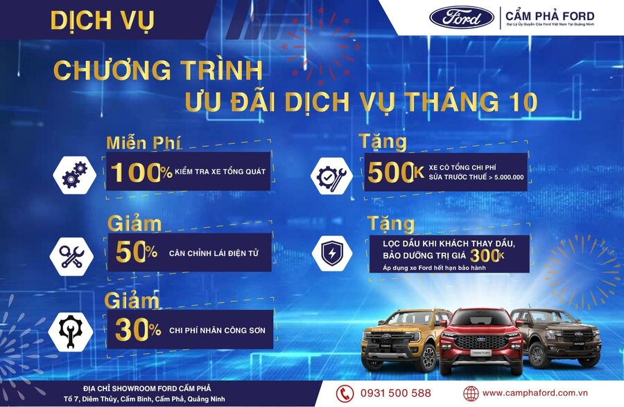 Khuyến mãi Dịch Vụ Tháng 10