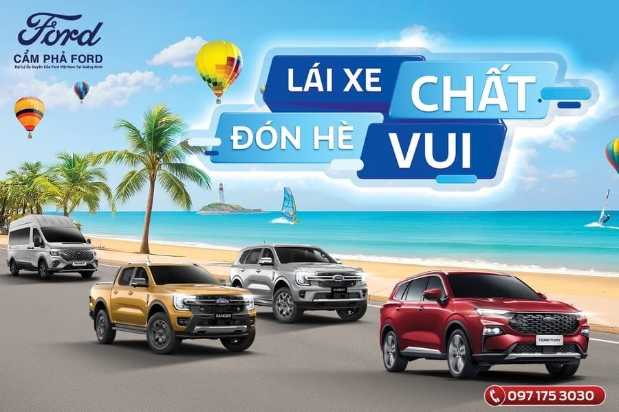 Khuyến Mãi Xe Ford Tháng 5/2025 Tại Cẩm Phả Ford – Hỗ Trợ Trước Bạ Đến 100% | Quảng Ninh