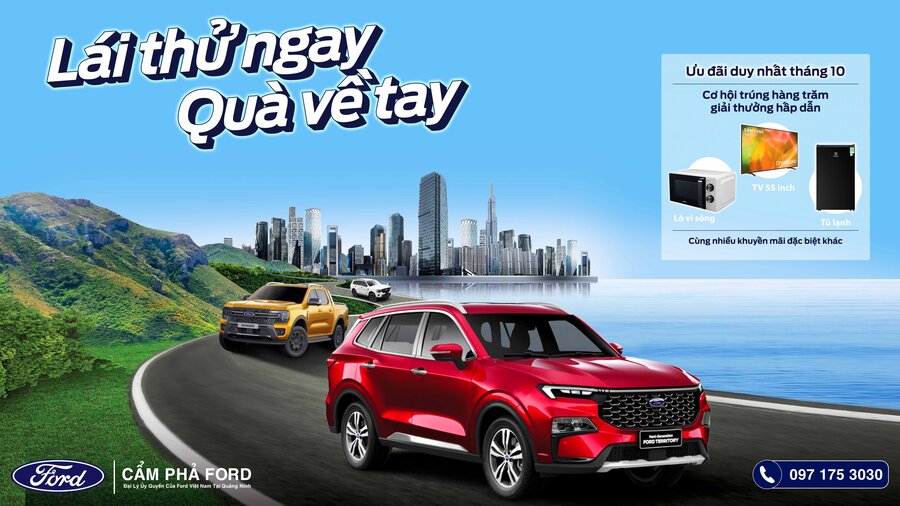 Lái Thử Xe Ford Tại Cẩm Phả Ford -  Lái Thử Ngay - Quà Về Tay