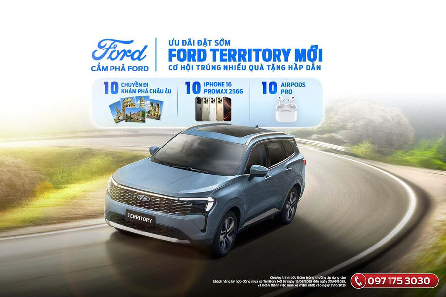 Nhanh Tay Sở Hữu Ford Territory Mới Với Ưu Đãi Hấp Dẫn Tại Cẩm Phả Ford