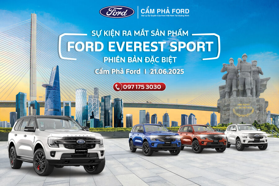 Ra Mắt Ford Everest Sport Special Edition Tại Cẩm Phả Ford – Đậm Cá Tính, Khác Biệt Đến Từng Chi Tiết