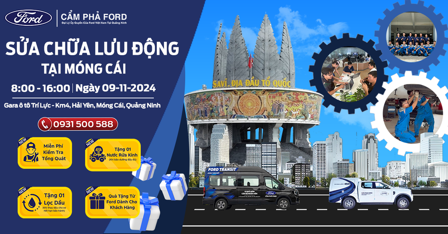 Sửa Chữa Lưu Động Cẩm Phả Ford Tại Móng Cái Ngày 09/11/2024 – Phục Vụ Tận Nơi,Dịch Vụ Tận Tình