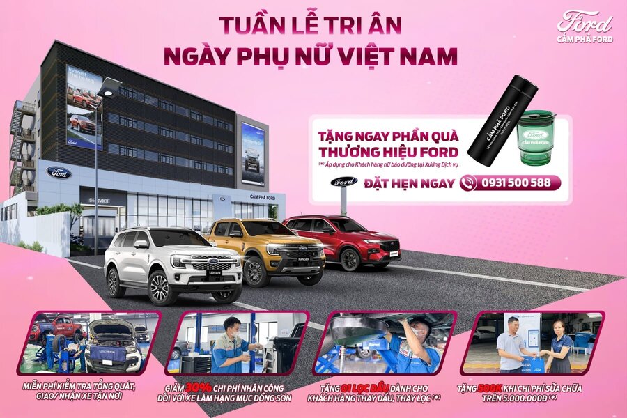 Tuần lễ tri ân Ngày phụ nữ Việt Nam 20/10 tại Cẩm Phả Ford - tỉnh Quảng Ninh