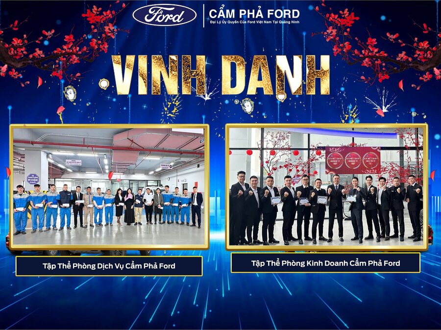 Vinh Danh Phòng Kinh Doanh & Dịch Vụ Cẩm Phả Ford - Thành Tích Xuất Sắc Quý IV/2024